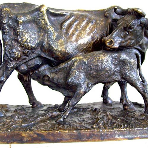 P. J. Mène 'Vache et son veau'
