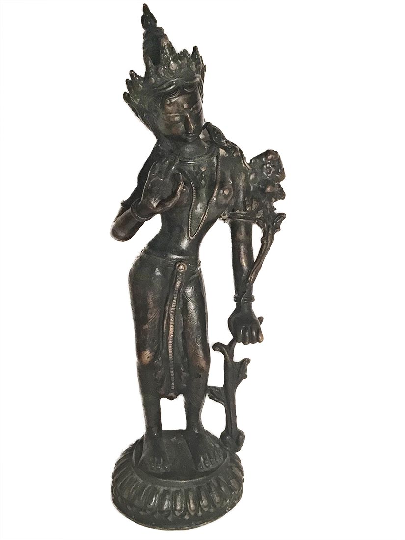 asian-statue Unknown "Asian Statue" bronze Sculpture for Sale at Sculpture Collector