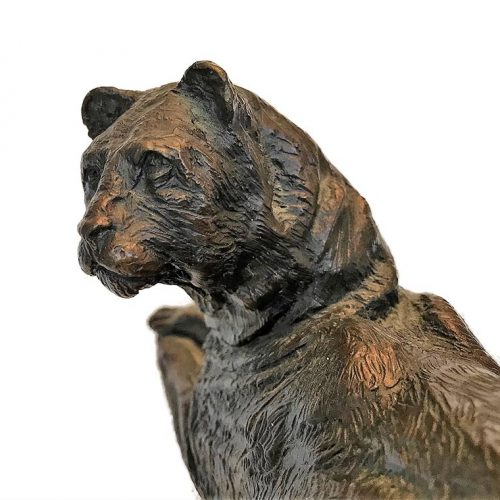 Ben France Mountain Lord bronze cougar sculpture available at Sculpture Collector