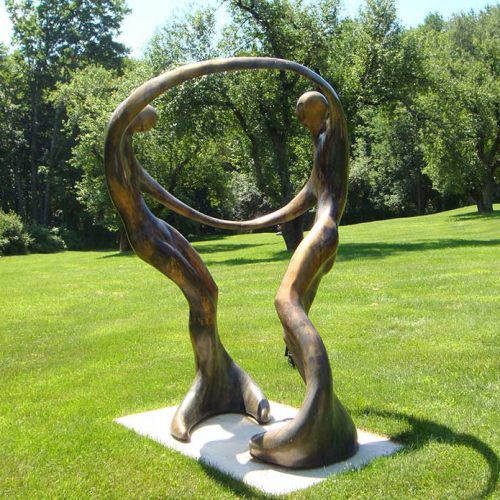 Bob Wilfong Monumental Bronze Sculpture 'Dance of Love, Dance of Life' available now at Sculpture Collector