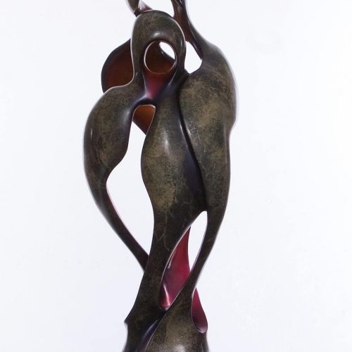 Bob Wilfong Wings of Love a famous contemporary bronze sculpture available now at Sculpture Collector where sculpture is affordable and purchased and listed for sale and resale