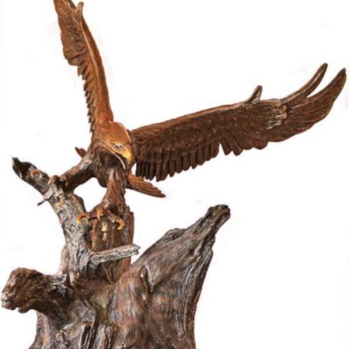 Freedom a bronze Eagle sculpture by Carl Wagner