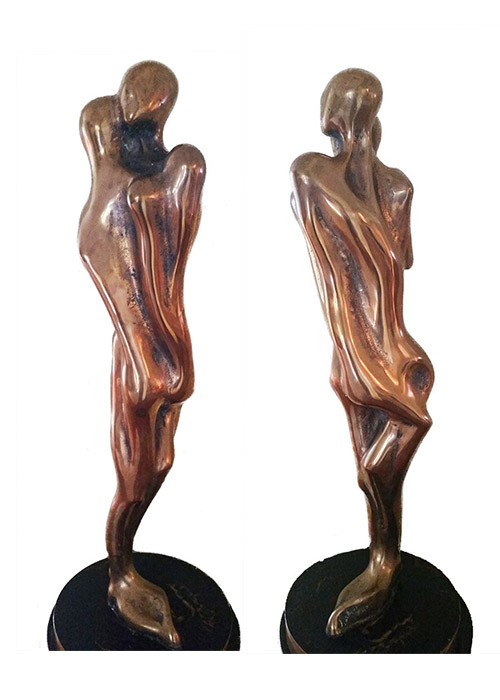 'Standing Lovers' Bronze Sculpture by Colin Webster Watson Fine Secondary Market Sculpture available now at Sculpture Collector 'Standing Lovers' Bronze Sculpture by Colin Webster Watson Fine Secondary Market Sculpture available now at Sculpture Collector