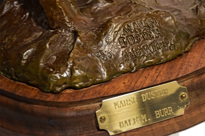 dale-m-burr-marsh-duster Dale M. Burr - Marsh Duster - bronze duck sculpture of available at Sculpture Collector