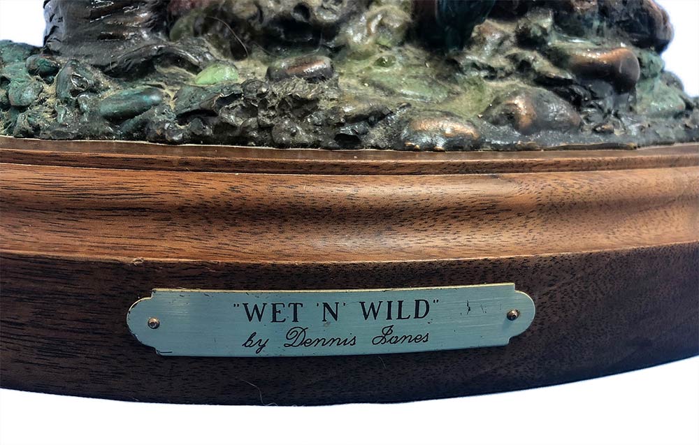 dennis-jones-wet-wild-bear Dennis Jones Wet N' Wild bronze Bear sculpture for sale at Sculpture Collector