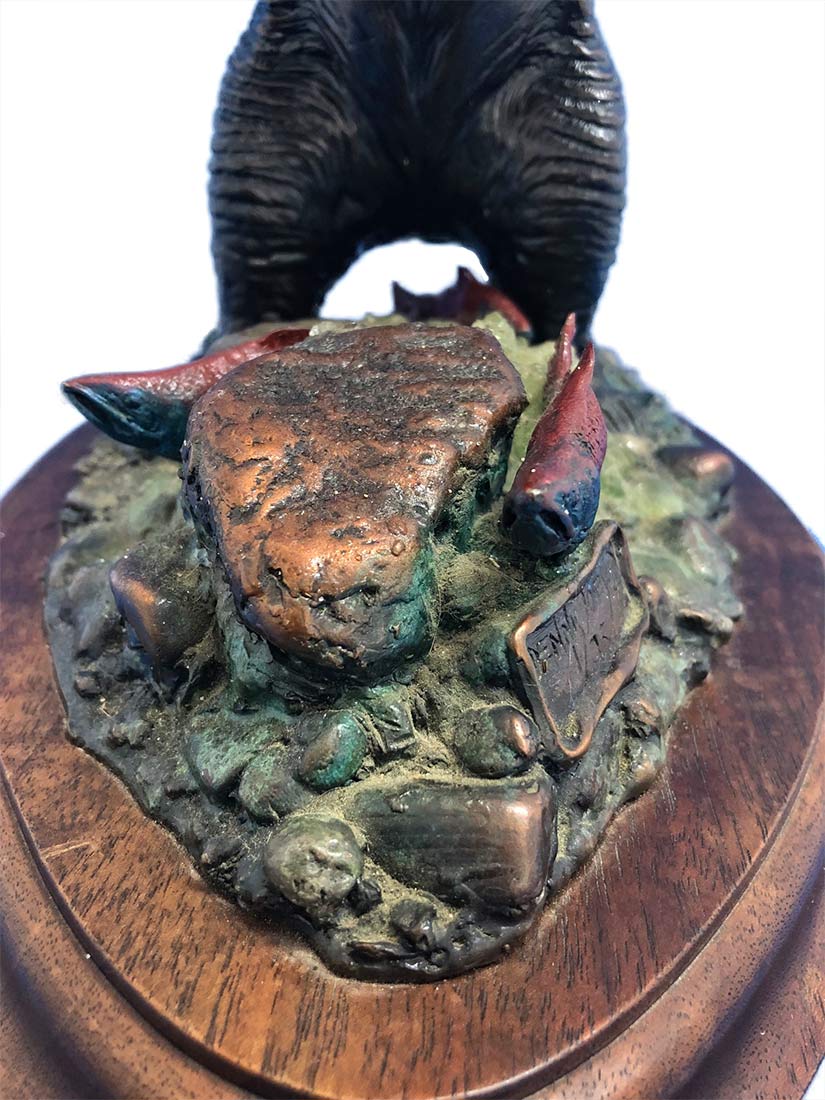 dennis-jones-wet-wild-bear Dennis Jones Wet N' Wild bronze Bear sculpture for sale at Sculpture Collector