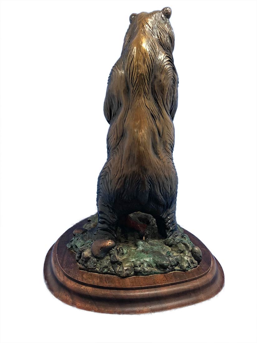dennis-jones-wet-wild-bear Dennis Jones Wet N' Wild bronze Bear sculpture for sale at Sculpture Collector