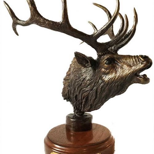 Gary Cooley 'The Challenge' bronze sculpture of an Elk now available at Sculpture Collector