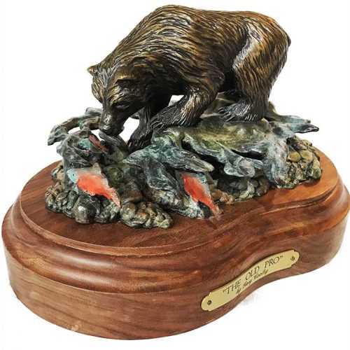 Gary Cooley 'The Old Pro' bronze sculpture of Bear now available at Sculpture Collector