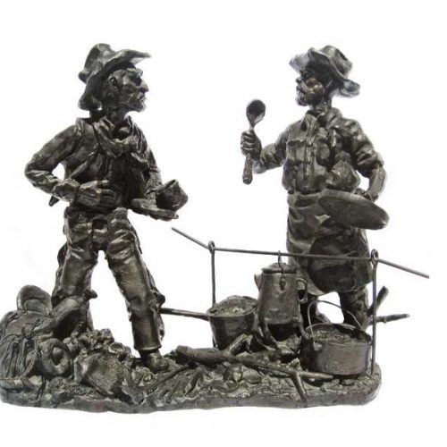 Gary Schildt Bronze Sculpture Son of a Gun Stew available at Sculpture Collector