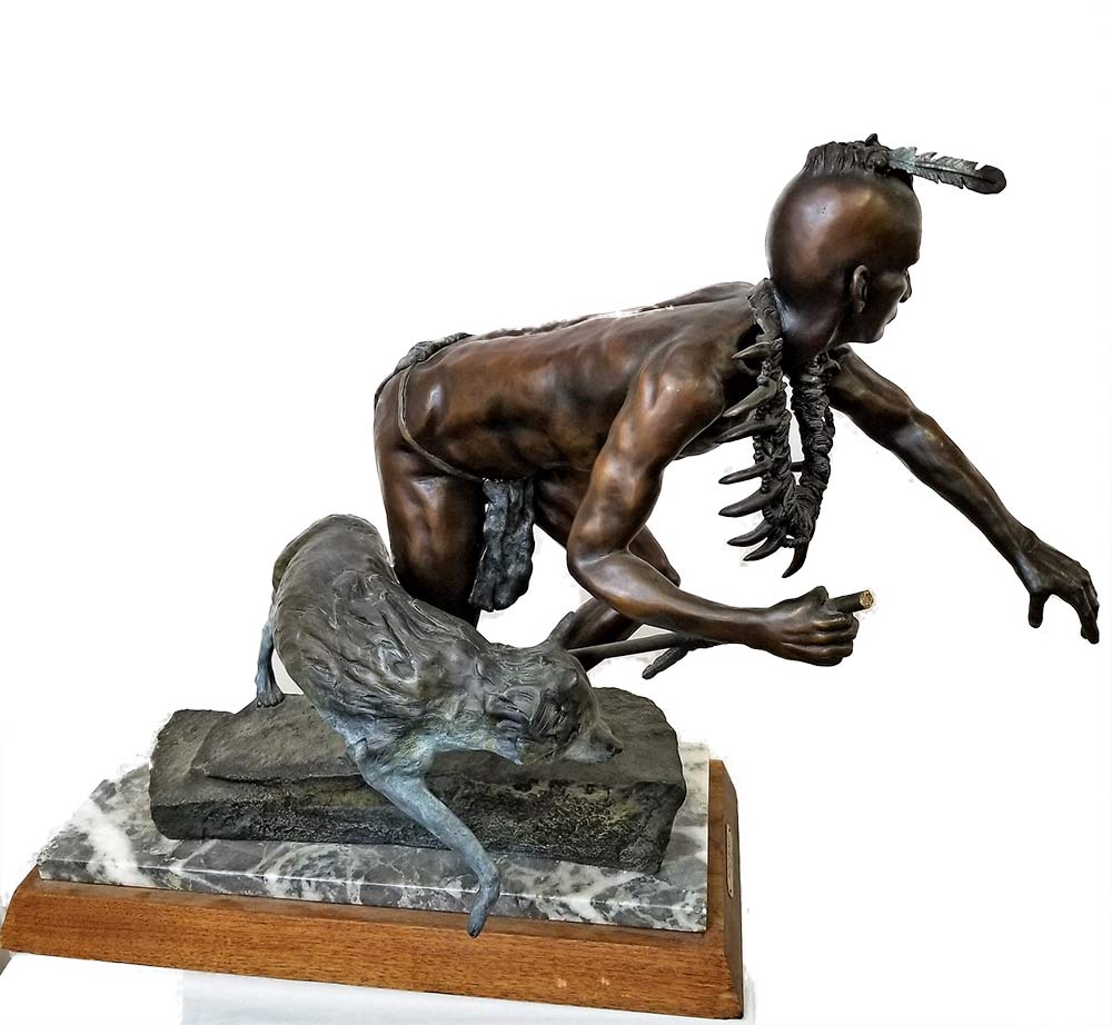 JR Eason bronze sculpture 'Mixed Blood' JR Eason bronze sculpture 'Mixed Blood'