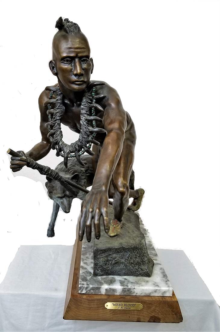 JR Eason bronze sculpture 'Mixed Blood' JR Eason bronze sculpture 'Mixed Blood'