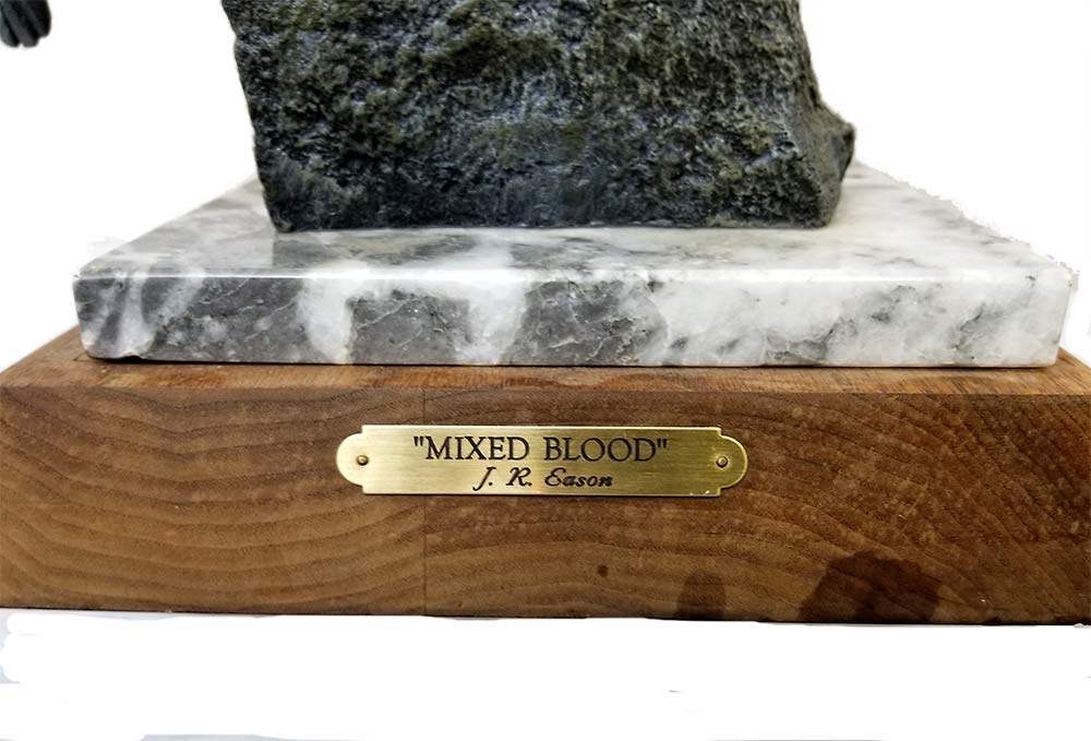 JR Eason bronze sculpture 'Mixed Blood' JR Eason bronze sculpture 'Mixed Blood'