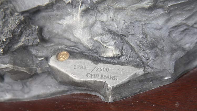 Michael Boyett Flat Out for Red River Station Michael Boyett 'Flat Out for Red River Station' a realistic old west pewter casting sculpture available for sale at Sculpture Collector