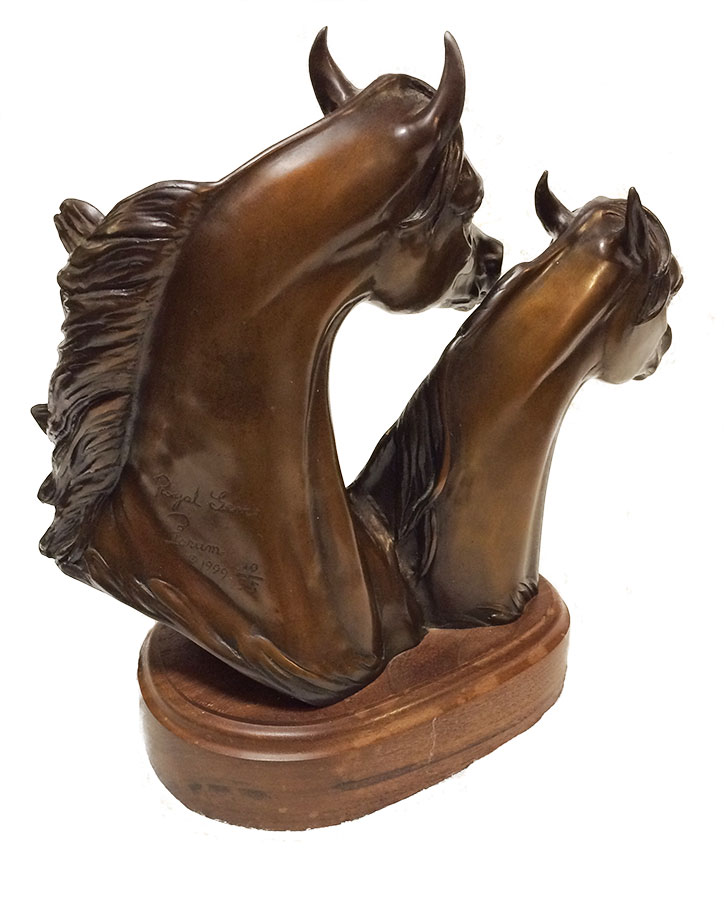 robert-larum-royal-gems Robert Larum 'Royal Gems' bronze Arabian equine sculpture available for sale at Sculpture Collector