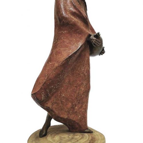 Sally Kimp bronze artist created Waterwoman a limited edition bronze sculpture