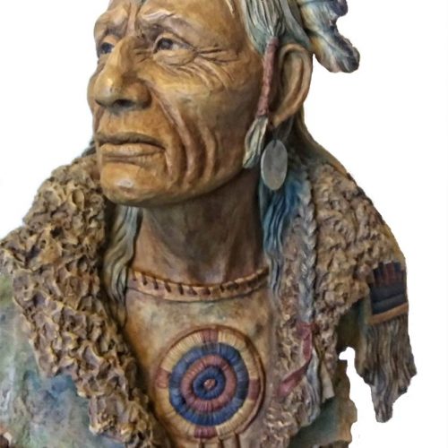 Mandan Passage a cold cast Native American sculpture by Stephen Herrero available from Sculpture Collector.