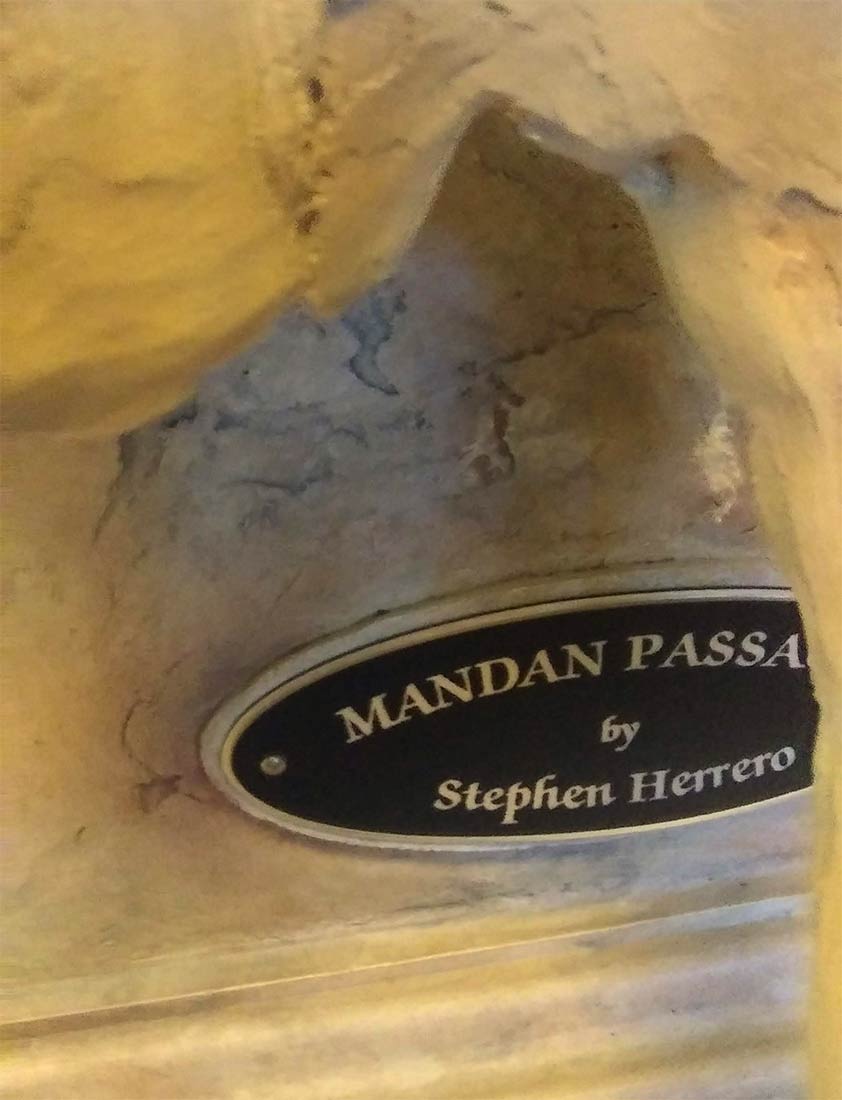 mandan-passage Mandan Passage a cold cast Native American sculpture by Stephen Herrero available from Sculpture Collector.