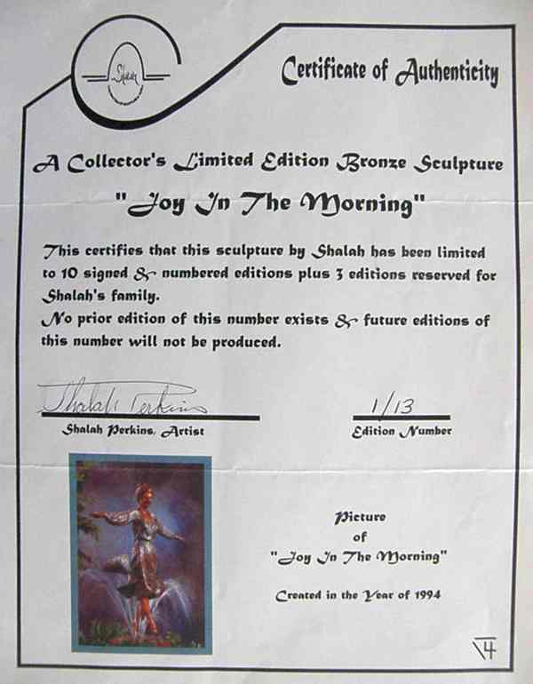 Shalah Perkins 'Joy in the Morning' Shalah Perkins 'Joy in the Morning'