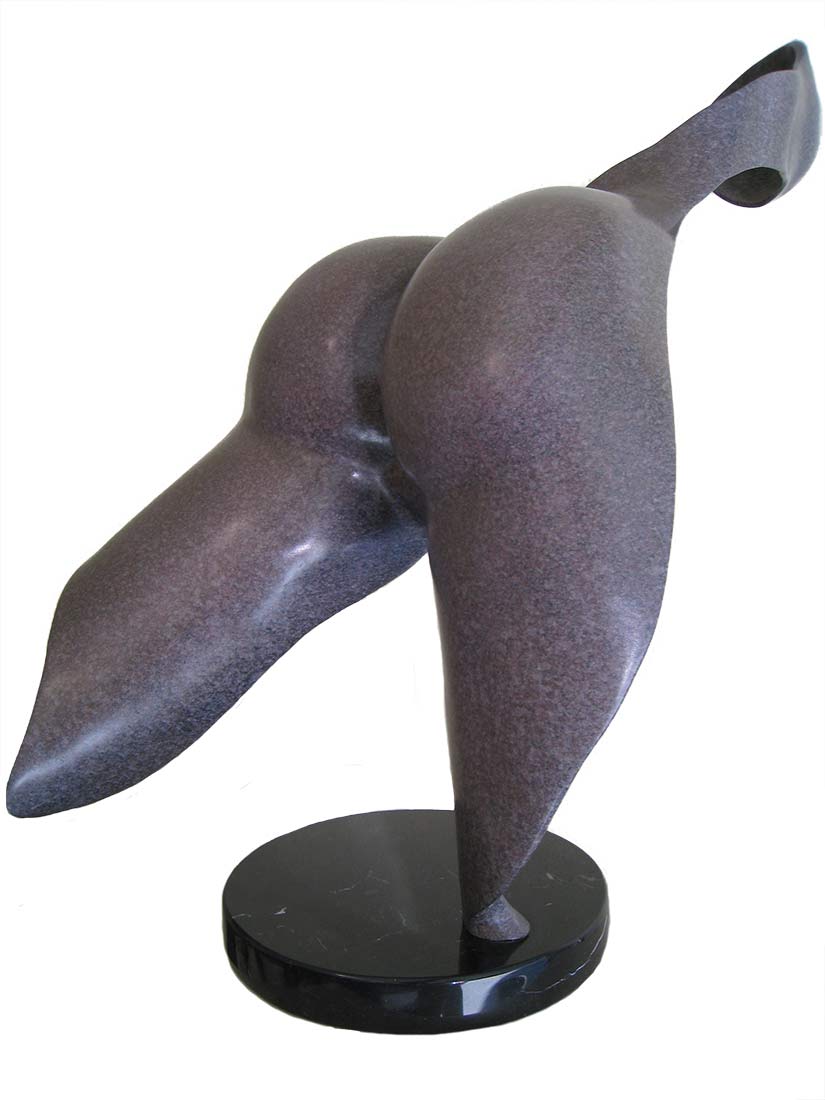sig-detonancour=flight Sig deTonancour Flight smooth figurative abstract bronze sculpture available at Sculpture Collector a place where sculpture of most all types is bought and sold the world over