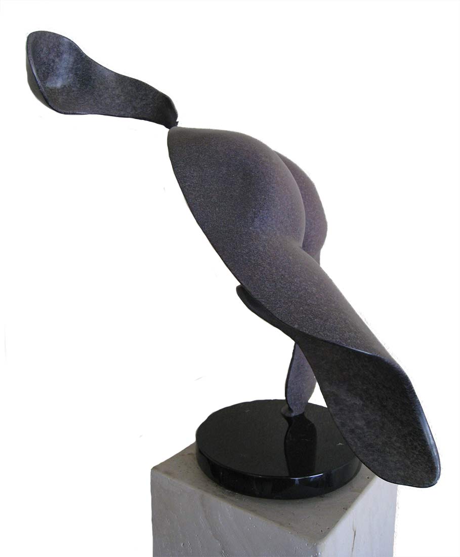 sig-detonancour-flight Sig deTonancour Flight smooth figurative abstract bronze sculpture available at Sculpture Collector a place where sculpture of most all types is bought and sold the world over