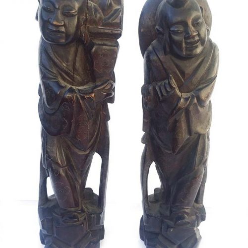 'King of Siam' Wood Sculpture thought to be Teak or Mahogany by Unknown Artist in the Fine Secondary Market Resale Sculpture Market at Sculpture Collector