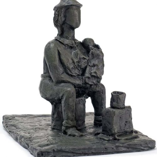 Grandmother a 2015 Fired Clay sculpture by Ellen Coffey