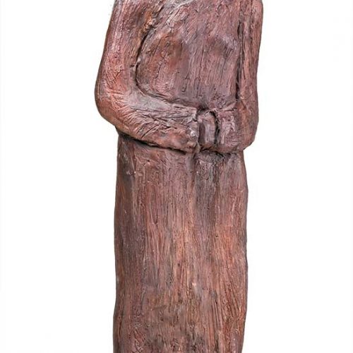 Ellen Coffey unique fired clay sculpture 'Teacher'