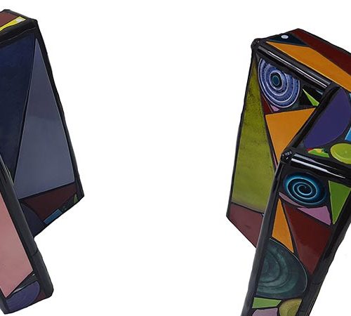 Mario Bartels sculptural pedestal tables