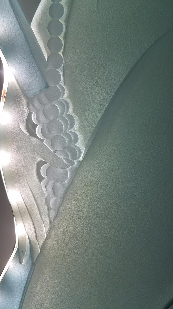 Art Deco Glass floor standing sculpture by Frank Hill Art Deco Glass floor standing sculpture by Frank Hill