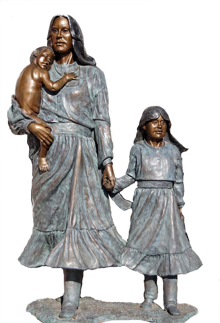 Once Upon the Plains a life-size bronze sculpture by Native American sculptor Marie Barbera
available now through Sculpture Collector where discriminating sculpture is bought and sold globally in a secure manner Once Upon the Plains a life-size bronze sculpture by Native American sculptor Marie Barbera