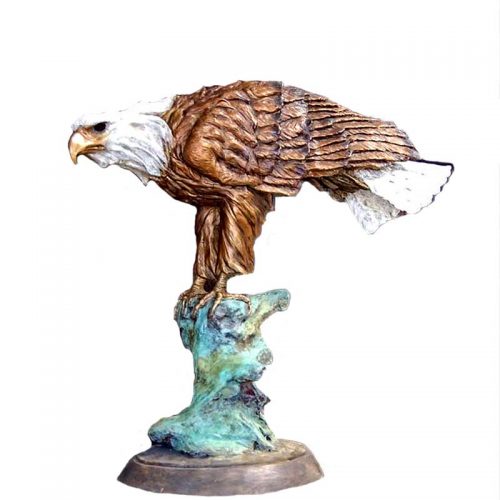 Spirit of America a bronze sculpture of an eagle by Marie Barbera