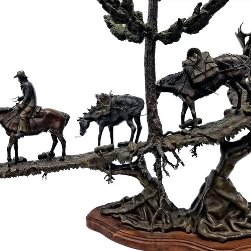 God's Country a bronze sculpture by Vic Lemmon