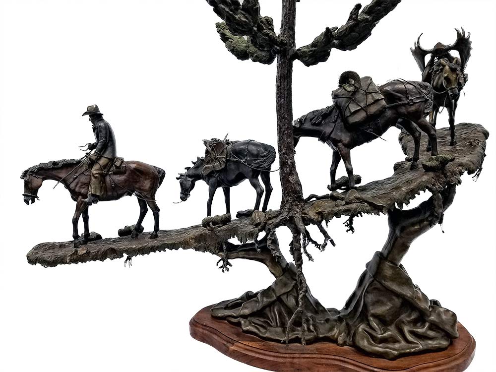 God's Country a bronze sculpture by Vic Lemmon