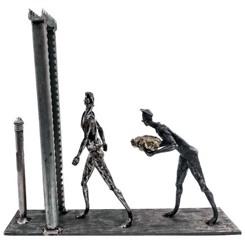 Hope a unique welded steel sculpture by Knut Kvannli