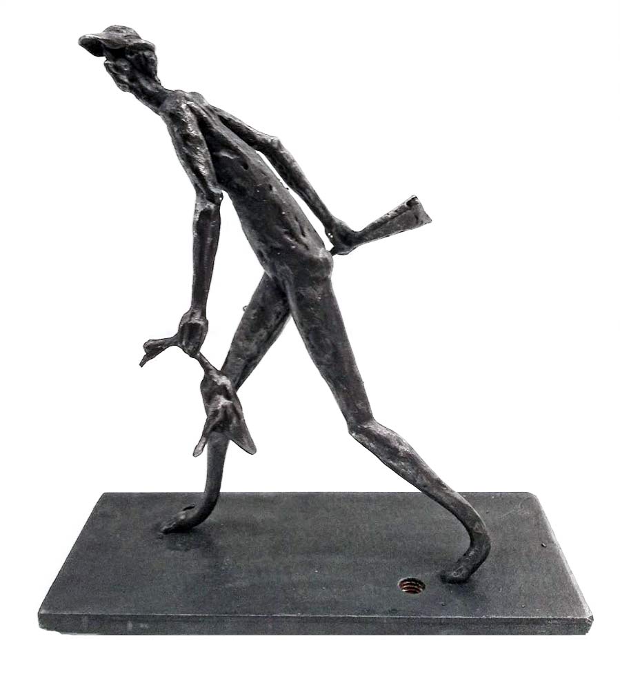 Hunter - a unique welded steel sculpture by Norwegian artist Knut Kvannli Hunter - a unique welded steel sculpture by Norwegian artist Knut Kvannli