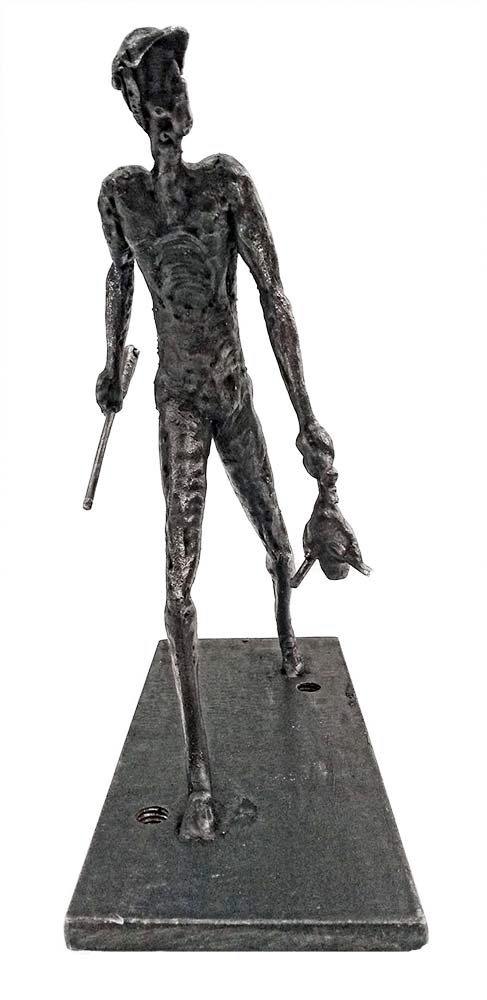 Hunter - a unique welded steel sculpture by Norwegian artist Knut Kvannli Hunter - a unique welded steel sculpture by Norwegian artist Knut Kvannli