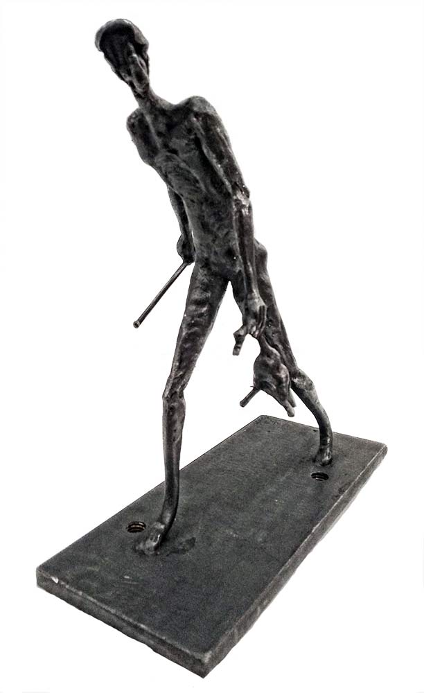 Hunter - a unique welded steel sculpture by Norwegian artist Knut Kvannli Hunter - a unique welded steel sculpture by Norwegian artist Knut Kvannli