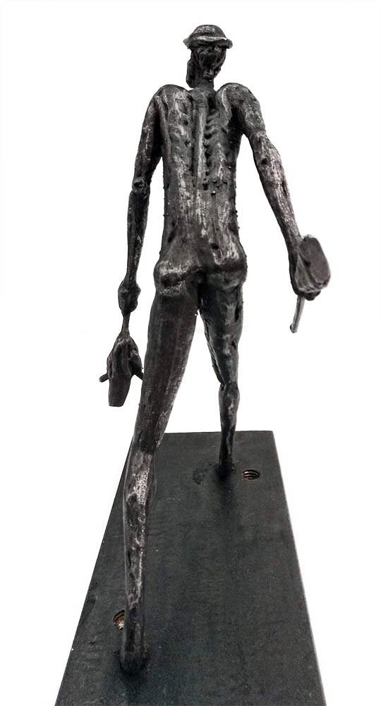 Hunter - a unique welded steel sculpture by Norwegian artist Knut Kvannli Hunter - a unique welded steel sculpture by Norwegian artist Knut Kvannli