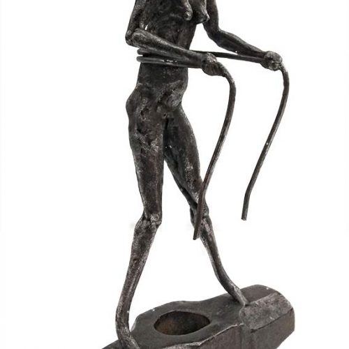 Life - a unique welded steel sculpture by Norwegian artist Knut Kvannli