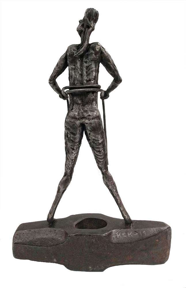 Life - a unique welded steel sculpture by Norwegian artist Knut Kvannli Life - a unique welded steel sculpture by Norwegian artist Knut Kvannli