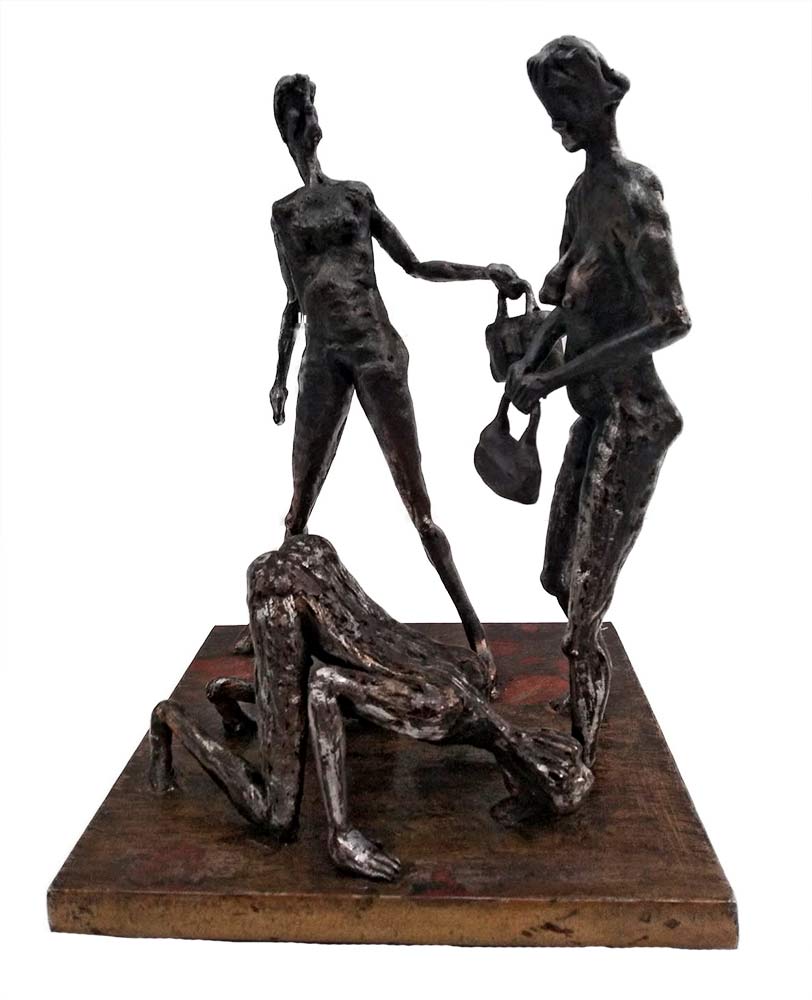 Make a Choice - a unique welded steel sculpture by Norwegian artist Knut Kvannli Make a Choice - a unique welded steel sculpture by Norwegian artist Knut Kvannli