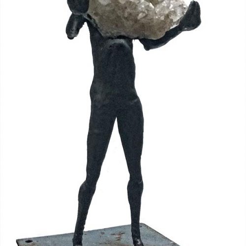 Power - a unique welded steel sculpture meanty for the wall by Norwegian artist Knut Kvannli