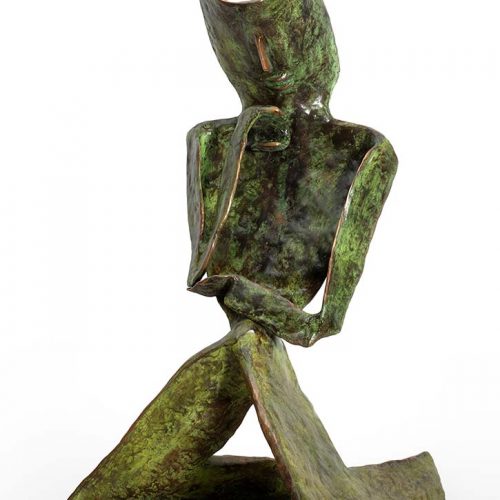 'Skepsis' a bronze limited edition sculpture by Nikolas