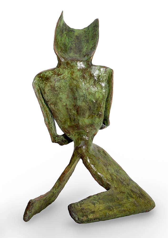 'Skepsis' a bronze limited edition sculpture by Nikolas 'Skepsis' a bronze limited edition sculpture by Nikolas