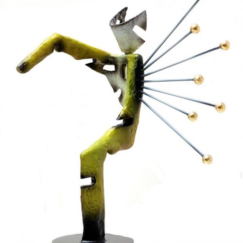 HomoDeus a bronze sculpture by Nikolas