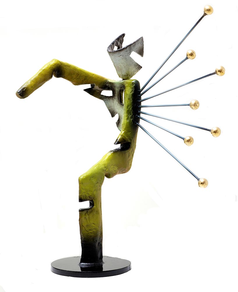 HomoDeus a bronze sculpture by Nikolas