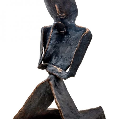 'Skepsis' a bronze limited edition sculpture by Nikolas