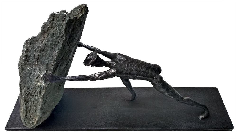 Knut Kvannli formed iron sculpture Will Knut Kvannli formed iron sculpture Will