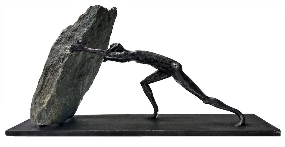 Knut Kvannli formed iron sculpture Will Knut Kvannli formed iron sculpture Will